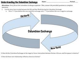 Columbian Exchange Homework Worksheets Teachers Pay Teachers
