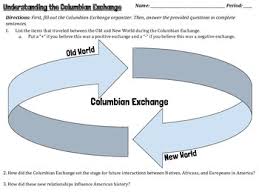 columbian exchange homework worksheets teachers pay teachers