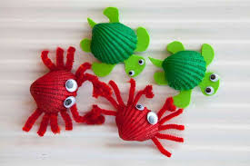 20 Shell Crafts Basteln Mit Muscheln Schildkrote Basteln Basteln