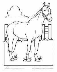 Coloring pages for horse are available below. Horse Worksheet Education Com Horse Coloring Pages Farm Animal Coloring Pages Horse Coloring