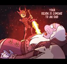 Wanted to draw Andrias being stabbed ^^ : ramphibia