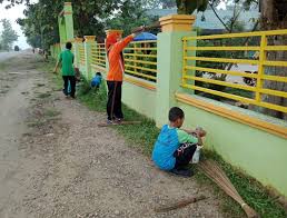 Jom download pelbagai contoh gambar poster kebersihan yang hebat dan boleh di cetakkan dengan mudah gambar mewarna. Guru Dan Siswa Min Iii Muaraenim Gotong Royong Bersihkan Sekolah