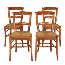 Set Of 4 Antique Italian Rush Seat Dining Chairs Dining Chairs Antique Tuscan Chair