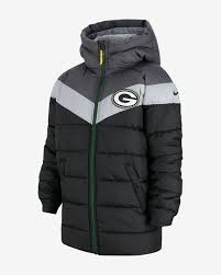 Nike Nfl Packers Mens Hooded Puffer Jacket