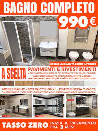 Offerta Bagno Completo 990 Bagni Completi Box Doccia Bagno