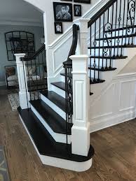 Black And White Stair Railing Ideas Black And White Staircase Home Stairs Design Black And White Stairs Staircase Remodel