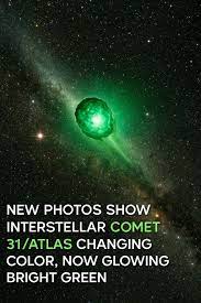 Exploratory - 🌌 Cosmic Spectacle: Interstellar Comet 3I/ATLAS Glows Bright  Green 🌌 NASA's James Webb Space Telescope has captured breathtaking new  images of the interstellar comet 3I/ATLAS, which is now shining in