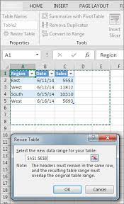 Let's see how our macro looks like. Resize A Table By Adding Or Removing Rows And Columns Excel