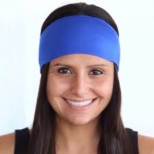 Wide Hairband for Women Solid Navy Workout Hairband for the Gym Hairband  Yoga Hairband Moisture Wick Hairband for Running Hairband Nonslip