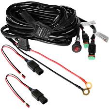 Primelux Pwh 011602 12ft 16 Gauge Relay Wiring Harness For Led Light Bars 12v 40a Relay 3 Pin On Off Light Switch Wiring Led Light Bars Off Road Led Lights