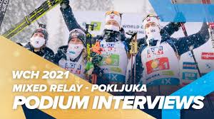 Mixed relay podium interviews norway started the ibu world championships pokljuka 2021: Yvwrm3uhhsutrm