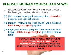 7.1 pegawai yang dilantik secara terus ke gred kenaikan pangkat atau ke gred lantikan yang setara dengan gred kenaikan pangkat dalam skim perkhidmatan bersepadu seperti pembantu pegawai latihan. 1 Kenaikan Pangkat Secara Timebased Berasaskan Kecemerlangan Bagi