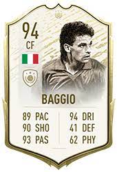 Roberto baggio fifa 20 • prime icon moments prices and rating. Roberto Baggio Fifa 21 Icon Player