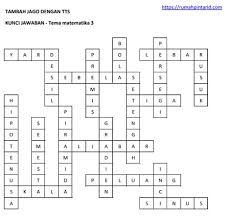 Check spelling or type a new query. Teka Teki Silang Dengan Tema Matematika Rumah Pintar
