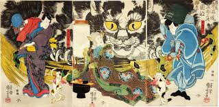 Mitsukuni Defying The Skeleton Spectre Invoked By Princess Takiyasha Scene At Okazaki Art Kuniyoshi Japanese Art