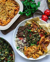 Epic Caribbean Feast High Protein And So So So Delicious Vegan Mac And Vegan Recipes Healthy Vegan Dinner Recipes Vegan Dinners