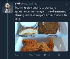 Kabarnya, warung ayam penyet ini bisa habiskan hingga 150 ekor ayam. Ayam Goreng Spicy Kfc Atau Ayam Goreng Mcd Netizen Ini Tunjukkan Yang Mana Satu Lebih Sedap Infoje Org