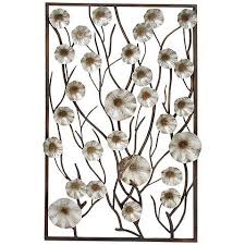 Blossom 43 High Vertical Metal Wall Art 1n022 Lamps Plus Metal Wall Flowers Stylish Wall Decor Grey Wall Decor