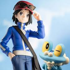Calem with Froakie ARTFX J Statue by Kotobukiya | Sideshow ...