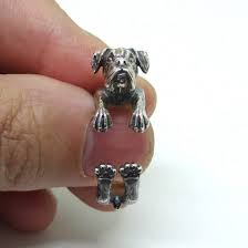 amazon com sterling silver boxer dog ring boxer ring in