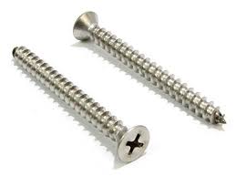 8 X 1 Wood Screws Stainless Steel Screws Flat Head