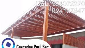 Fabricamos pérgolas de madera rústicas para cualquier tipo de requerimiento que tenga. Sol Y Sombra De Madera En Terrazas Techos De Madera En Lima Clasf Casa Y Jardin