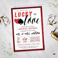 Bet On Love Bridal Shower Invitation Digital File Bridal Shower Invitations Bridal Shower Lucky In Love