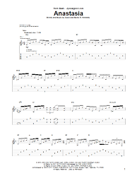 Slash Anastasia Sheet Music Notes Chords Download Printable Guitar Tab Sku 154097