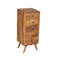 Für kleine räume ein grandioser ordnungshüter. Kommode Mit 5 Schubladen Aus Sheesham Holz