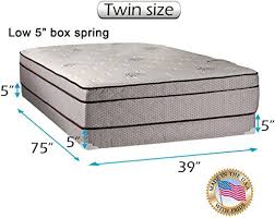 Dream Sleep Fifth Ave Extra Soft Foam Pillowtop Eurotop Mattress Amp Low 5 Quot Height Box Spring Set With Mattress Protect In 2020 Box Spring Mattress Spring Set