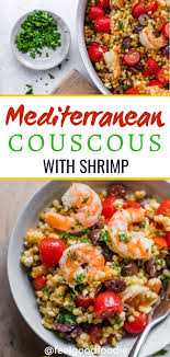 Mediterranean Couscous With Shrimp Recipe Couscous Dishes Couscous Recipes Mediterranean Couscous