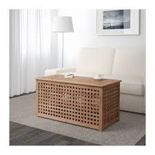 Hol Acacia Storage Table 98x50 Cm Ikea Ikea Side Table Table Storage Side Table With Storage