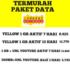 Kuota gratis indosat dengan pemakaian aplikasi gratis. Paket Data Indosat Yellow 1gb 7 Hari Yellow 1gb 15 Hari 1gb Unl Youtube 7 Hari 500mb Unl 3 Hari Shopee Indonesia