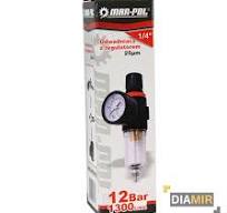 REDUKTOR CIŚNIENIA FILTR POWIETRZA ODWADNIACZ REGULATOR 1/4'' + MANOMETR