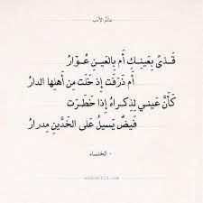 صدق الإحساس وعمق الشعور وحرارة التعبير في الرثاء الخنساء عالم الأدب arabic quotes quotes math