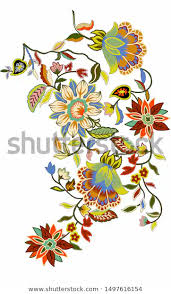 New Creation Digital Flower All Colour Stock Illustration 1497616154 In 2020 Flower Drawing Design Digital Flowers Flower Pattern Drawing