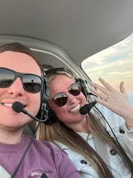 Engagement at Altitude We at Flying High Again Flight Training would like  to congratulate Alex and Natasha