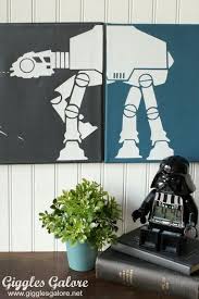 Easy Diy Star Wars Canvas Wall Art Room Decor Ideas For Kids Star Wars Paint Ideas Of Star Wars Pa Star Wars Wall Art Star Wars Canvas Art