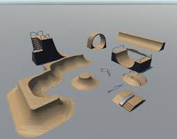 Modular Skatepark Pack 3d Unity Asset Store In 2020 Skatepark Design Skate Park Skateboard Park