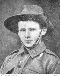 Studio portrait of 1859 Private (Pte) Alfred Hamilton, farm labourer, of  Donald, Victoria. He ...