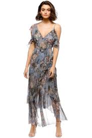 arielle floral wrap maxi dress