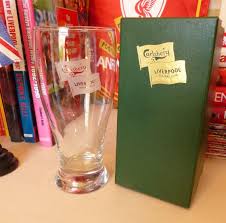 Liverpool Carlsberg Pint Glass Glass Pint Glass Liverpool