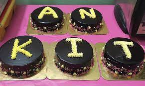 Cake with cherry on top formed letter logo design j. Apurwa S Bakery Name Cake Ankit With Single Letters On 5 Facebook