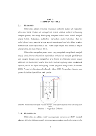 Bab Ii Tinjauan Pustaka 2 1 Elektrolisis Elektrolisis Adalah