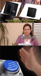 Cuando se presentó la xbox series x se hicieron muchos memes y chanzas comparándolo con un estirando el meme hasta el extremo y anunciado el lanzamiento de un minifrigorífico con forma de el meme se convierte en realidad. Xbox Meme Imgflip