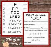Pretend Doctor Eye Chart Patient Exam Check Up Kids Doc Etsy Dramatic Play Preschool Dramatic Play Dramatic Play Centers