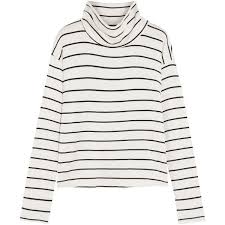 Black And White Striped Long Sleeve Shirt Turtleneck Splendid Striped Stretch Modal Terry Turtleneck Top 195 Liked On Polyvore Fea Turtleneck Long Sleeve Top Long Sleeve Striped Top Striped Long Sleeve Shirt