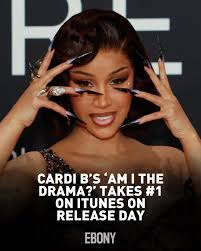 Cardi B's 'Am I the Drama?' is finally here. The long-awaited album dropped  today and wasted no time climbing straight to #1