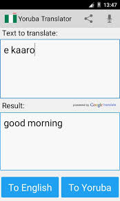 Yoruba English Translator For Android Apk Download