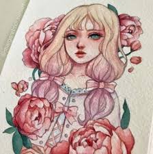 New Drawing Nature Girl Kawaii 46 Ideas Nature Artwork Draw Drawings Art Girl